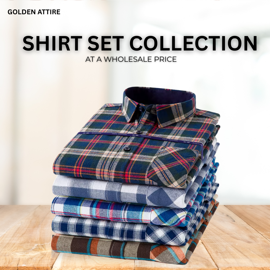 Golden Attire – Checkered Shirt Collection