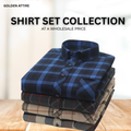 Golden Attire – Checkered Shirt Collection