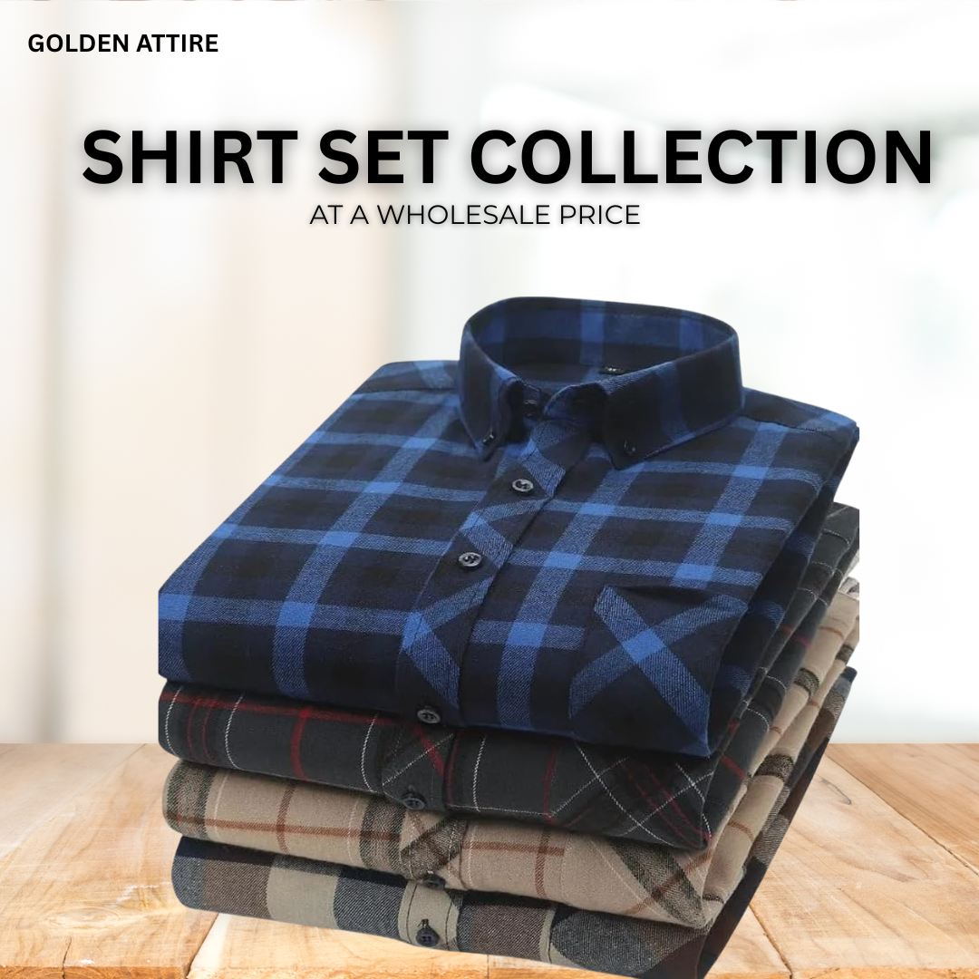 Golden Attire – Checkered Shirt Collection