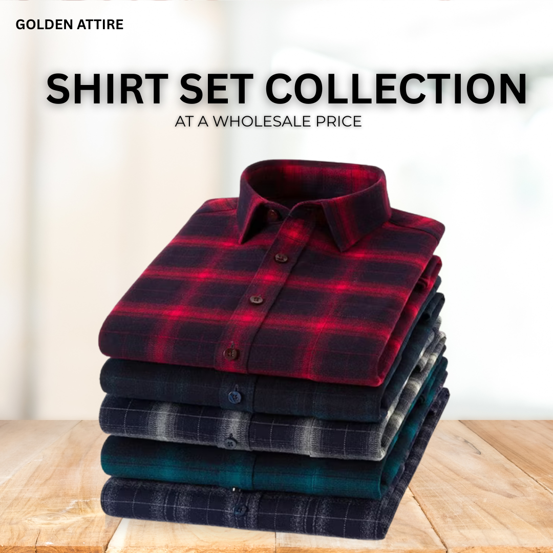 Golden Attire – Checkered Shirt Collection